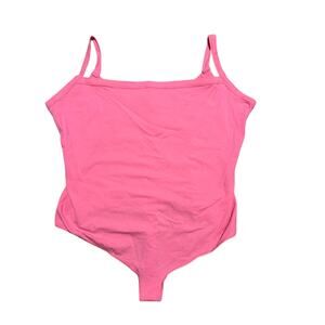 SKIMS Cotton Jersey Scoop Neck Bodysuit 4X — Sugar Pink NWT
